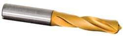 Kennametal - 0.262" 135° Solid Carbide Jobber Drill - TiAlN Finish, Right Hand Cut, Spiral Flute, Straight Shank, 3.58" OAL, Standard Point - Benchmark Tooling