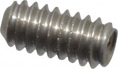 Value Collection - #0-80 UNF, 1/8" OAL, Cup Point Set Screw - Grade 18-8 Stainless Steel, 0.028" Key - Benchmark Tooling