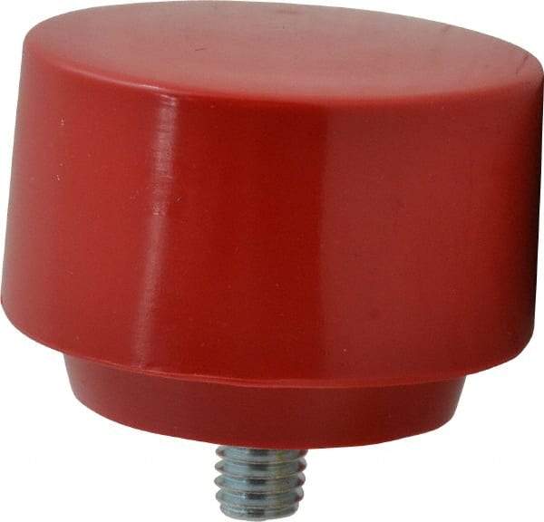 Proto - 2-1/2" Face Diam, Grade Medium, Red Hammer Tip/Face - Plastic - Benchmark Tooling