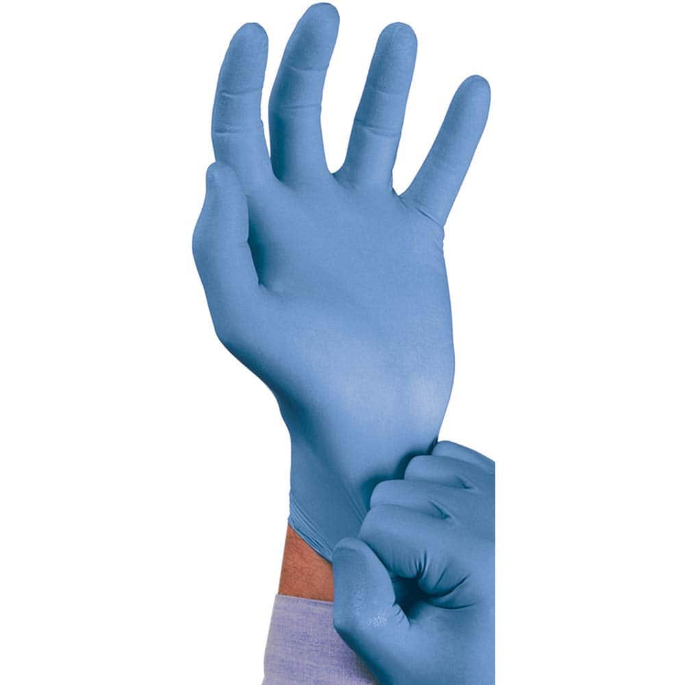 Ansell - Size M, 5 mil, Industrial Grade, Powder Free Nitrile Disposable Gloves - Exact Industrial Supply