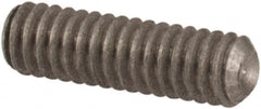 Value Collection - #1-72 UNF, 1/4" OAL, Cup Point Set Screw - Grade 18-8 Stainless Steel, 0.035" Key - Benchmark Tooling