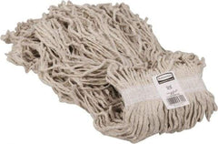 Rubbermaid - 1" White Head Band, X-Large Cotton Cut End Mop Head - 4 Ply, Side Loading Connection, Use for All Purpose - Benchmark Tooling