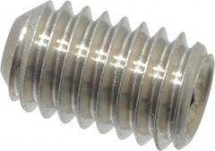 Value Collection - #10-32 UNF, 5/16" OAL, Cup Point Set Screw - Grade 18-8 Stainless Steel, 3/32" Key - Benchmark Tooling