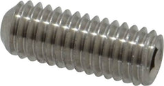 Value Collection - #10-32 UNF, 1/2" OAL, Cup Point Set Screw - Grade 18-8 Stainless Steel, 3/32" Key - Benchmark Tooling