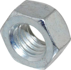 Value Collection - 5/8-11 UNC Grade C Hex Lock Nut with Distorted Thread - 15/16" Width Across Flats, 35/64" High, Cadmium Clear-Plated Finish - Benchmark Tooling