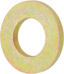 Value Collection - 5/16" Screw, Grade 8 Steel SAE Flat Washer - 11/32" ID x 11/16" OD, 1/16" Thick, Zinc Yellow Dichromate Finish - Benchmark Tooling