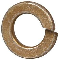 Value Collection - 3/8", 0.377" ID, 0.094" Thick Split Lock Washer - Grade 8 Steel, Zinc Yellow Dichromate Finish, 0.377" Min ID, 0.385" Max ID, 0.68" Max OD - Benchmark Tooling