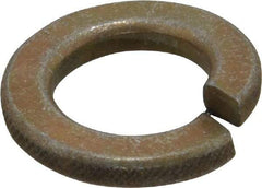Value Collection - 1/2", 0.502" ID, 1/8" Thick Split Lock Washer - Grade 8 Steel, Zinc Yellow Dichromate Finish, 0.502" Min ID, 0.512" Max ID, 0.869" Max OD - Benchmark Tooling