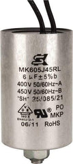 EBM Papst - 6 Microfarad Rating, Plastic, Blower Capacitor - -25 to 85°C, Square Configuration - Benchmark Tooling