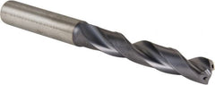 Kennametal - 23/64" 140° Solid Carbide Jobber Drill - TiAlN Finish, Right Hand Cut, Spiral Flute, Straight Shank, 4.0551" OAL, Standard Point - Benchmark Tooling
