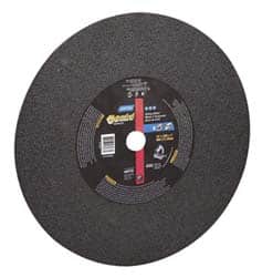 Norton - 14" Aluminum Oxide Cutoff Wheel - 7/64" Thick, 1" Arbor, 4,365 Max RPM, Use with Stationary Tools - Benchmark Tooling