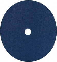 Norton - 9-1/8" Diam 7/8" Hole 50 Grit Fiber Disc - Coarse Grade, Zirconia Alumina, Series F826 - Benchmark Tooling