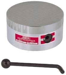 Suburban Tool - Fine Pole Round Permanent Magnetic Rotary Chuck - 7-3/4" Wide x 2-15/16" High, Ceramic - Benchmark Tooling