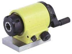 Suburban Tool - ER25 Compatible, 72 Increment, Horizontal Spin Collet Indexer - 1-7/8" High Center, 2-1/4" Wide x 3-3/16" Deep Base, 3" Overall Height, Manual Operation - Benchmark Tooling