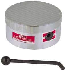 Suburban Tool - Standard Pole Round Permanent Magnetic Rotary Chuck - 9-1/4" Wide x 3" High, Ceramic - Benchmark Tooling