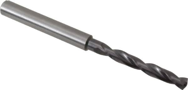 Guhring - #16 140° Solid Carbide Jobber Drill - FIREX Finish, Right Hand Cut, Spiral Flute, Straight Shank, 74mm OAL, SU Point - Benchmark Tooling