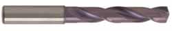 Guhring - 14.09954mm 140° Spiral Flute Solid Carbide Taper Length Drill Bit - Benchmark Tooling