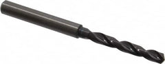 Guhring - 4.65mm 140° Solid Carbide Jobber Drill - FIREX Finish, Right Hand Cut, Spiral Flute, Straight Shank, 74.01mm OAL, SU Point - Benchmark Tooling