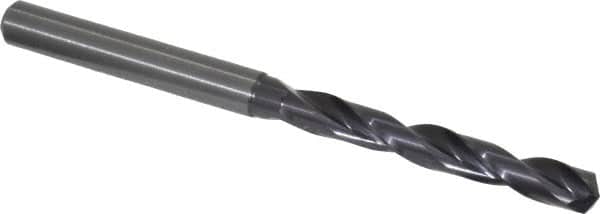 Guhring - 0.2165" 140° Solid Carbide Jobber Drill - FIREX Finish, Right Hand Cut, Spiral Flute, Straight Shank, 82mm OAL, SU Point - Benchmark Tooling