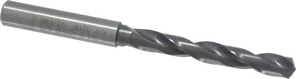 Guhring - Letter H 140° Solid Carbide Jobber Drill - FIREX Finish, Right Hand Cut, Spiral Flute, Straight Shank, 91mm OAL, SU Point - Benchmark Tooling