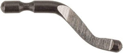 Shaviv - B10 Right-Handed High Speed Steel Deburring Swivel Blade - Use on Hole Edge & Straight Edge Surfaces, Adjustable - Benchmark Tooling