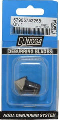 Noga - C20 Bi-Directional High Speed Steel Deburring Swivel Blade - Use on Hole Edge Surfaces - Benchmark Tooling