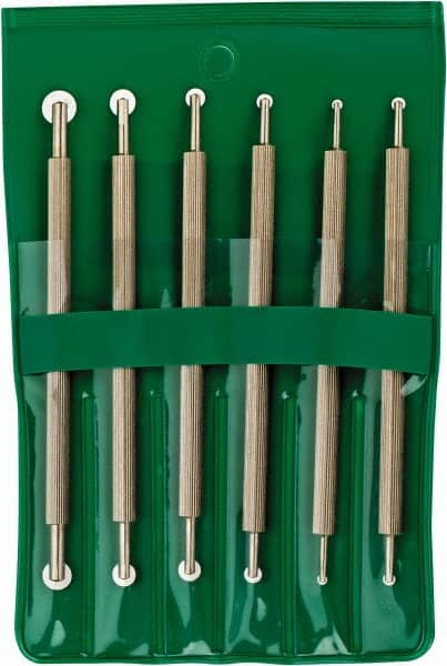 Value Collection - 6 Piece High Speed Steel Blade Hand Deburring Tool Set - For Hole Edge, Straight Edge - Benchmark Tooling