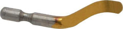 Shaviv - B12P Right-Handed High Speed Steel Deburring Swivel Blade - Use on Hole Edge & Straight Edge Surfaces, Adjustable - Benchmark Tooling