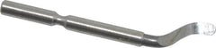 Shaviv - E100C Right-Handed Carbide Deburring Swivel Blade - Use on Hole Edge & Straight Edge Surfaces, Adjustable - Benchmark Tooling