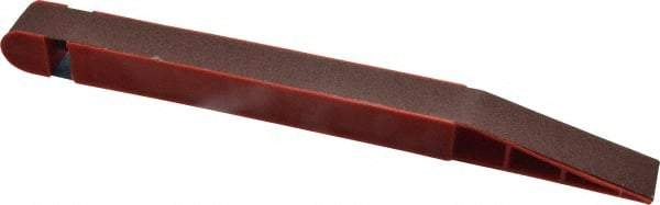 Lumberton Industries - 120 Grit Red Abrasive Belt Stick - 3/4 Inches Wide x 10 Inches Long - Benchmark Tooling
