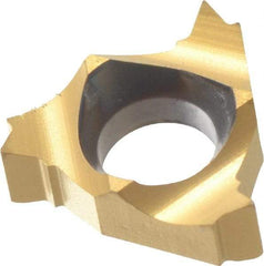 Carmex - 06IR Internal Right Hand 24 UN Laydown Threading Insert - Grade BXC, TiN Coated Carbide - Benchmark Tooling