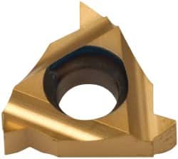 Hertel - 08IR Internal Right Hand ISO Laydown Threading Insert - Grade HG220TR, TiN Coated Carbide, 3/16" Inscribed Circle - Benchmark Tooling