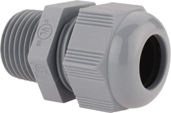 Thomas & Betts - 1/2" Trade, Nylon Threaded Straight Liquidtight Conduit Cable Gland - Noninsulated - Benchmark Tooling