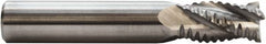 M.A. Ford - 10mm Diam, 25mm LOC, 4 Flute Solid Carbide Roughing Square End Mill - TiN Finish, 70mm OAL, 10mm Shank Diam, Single End, Centercutting, 30° Helix - Benchmark Tooling