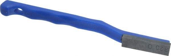 Value Collection - 320 Grit Blue Single-Ended Boron Carbide Hand Hone - Extra Fine Grade, 5-1/2" OAL, with Cutting Dimensions of 1-9/16" Length x 1/2" Wide x 3/16" High - Benchmark Tooling