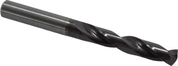 Guhring - Letter W 140° Solid Carbide Jobber Drill - FIREX Finish, Right Hand Cut, Spiral Flute, Straight Shank, 103mm OAL, SU Point - Benchmark Tooling