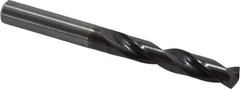 Guhring - Letter W 140° Solid Carbide Jobber Drill - FIREX Finish, Right Hand Cut, Spiral Flute, Straight Shank, 103mm OAL, SU Point - Benchmark Tooling