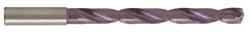 Guhring - Letter E (1/4"), 140° Point, Solid Carbide Taper Length Drill Bit - TiAlN Finish, 66mm Flute Length, 106mm OAL, Series 5512 - Benchmark Tooling