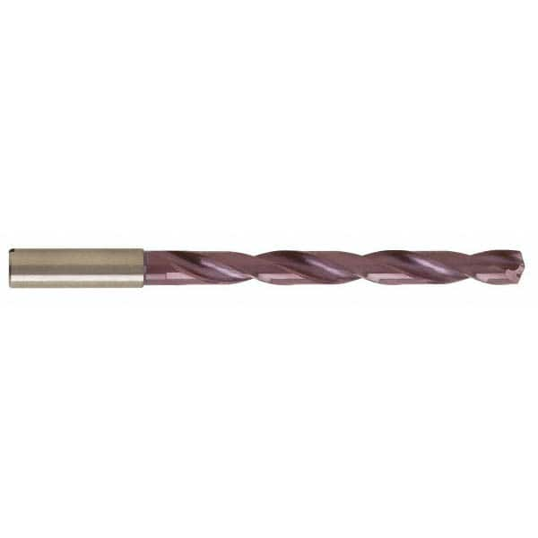 Guhring - 4.09956mm 140° Spiral Flute Solid Carbide Taper Length Drill Bit - Benchmark Tooling