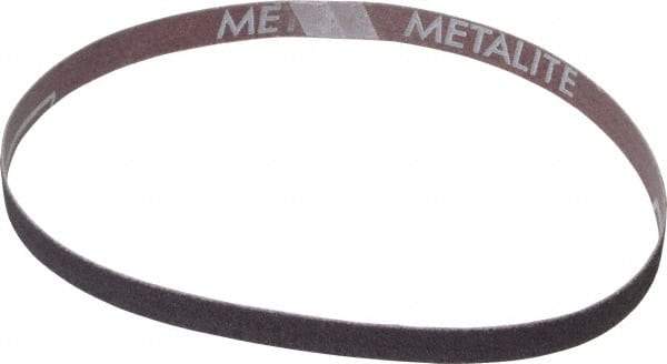 Norton - 1/2" Wide x 18" OAL, 60 Grit, Aluminum Oxide Abrasive Belt - Aluminum Oxide, Medium, Coated, X Weighted Cloth Backing, Series R283 - Benchmark Tooling