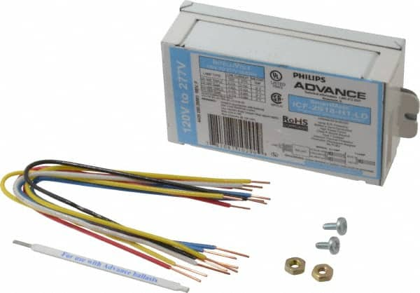 Philips Advance - 1 or 2 Lamp, 120-277 Volt, 0.16 to 0.33 Amp, 0 to 39 Watt, Programmed Start, Electronic, Nondimmable Fluorescent Ballast - 0.90, 0.91, 0.95, 1.00, 1.05 Ballast Factor - Benchmark Tooling