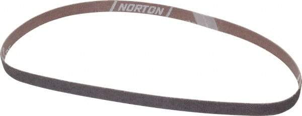 Norton - 1/2" Wide x 24" OAL, 40 Grit, Aluminum Oxide Abrasive Belt - Aluminum Oxide, Coarse, Coated, X Weighted Cloth Backing, Series R283 - Benchmark Tooling