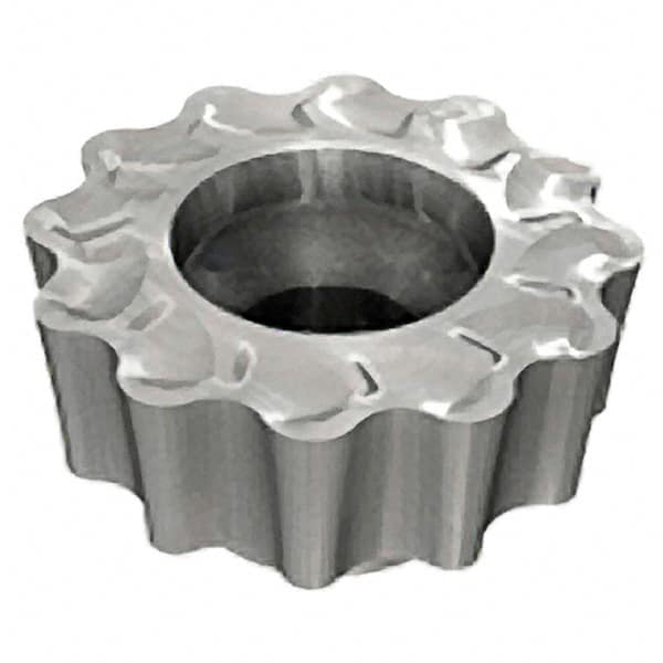 Iscar - RCMT1607 FW Grade IC808 Carbide Milling Insert - TiAlN/AlTiN/TiN Finish, 0.197" Thick, 16mm Inscribed Circle - Benchmark Tooling