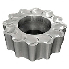 Iscar - RCMT2009 FW Grade IC908 Carbide Milling Insert - TiAlN Finish, 0.2362" Thick, 20mm Inscribed Circle - Benchmark Tooling