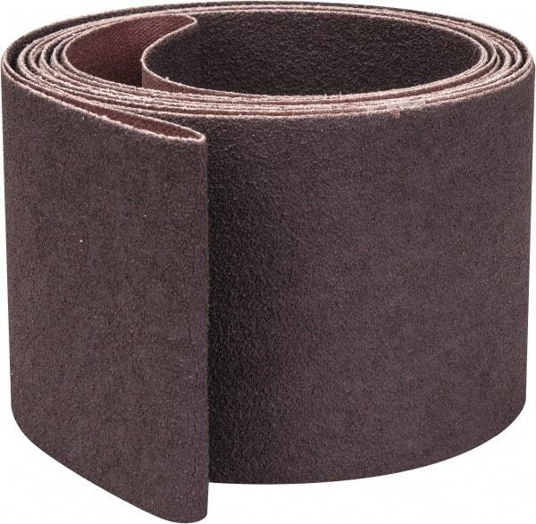 Norton - 3" Wide x 132" OAL, 60 Grit, Aluminum Oxide Abrasive Belt - Aluminum Oxide, Medium, Coated, X Weighted Cloth Backing, Series R228 - Benchmark Tooling