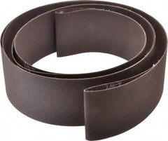 Norton - 3" Wide x 132" OAL, 120 Grit, Aluminum Oxide Abrasive Belt - Aluminum Oxide, Fine, Coated, X Weighted Cloth Backing, Series R228 - Benchmark Tooling