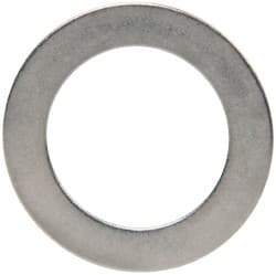 Made in USA - 0.01" Thick, 1/2" Inside x 3/4" OD, Round Shim - 7/16" Screw, Uncoated 316 Stainless Steel - Benchmark Tooling