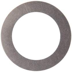 Made in USA - 0.005" Thick, 1/2" Inside x 3/4" OD, Round Shim - 7/16" Screw, Uncoated 316 Stainless Steel - Benchmark Tooling