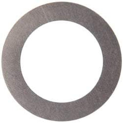 Made in USA - 0.005" Thick, 1/2" Inside x 3/4" OD, Round Shim - 7/16" Screw, Uncoated 316 Stainless Steel - Benchmark Tooling