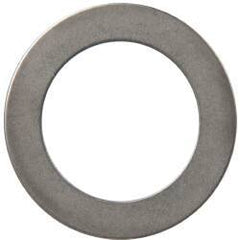 Made in USA - 0.016" Thick, 3/4" Inside x 1-1/8" OD, Round Shim - 5/8" Screw, Uncoated 316 Stainless Steel - Benchmark Tooling